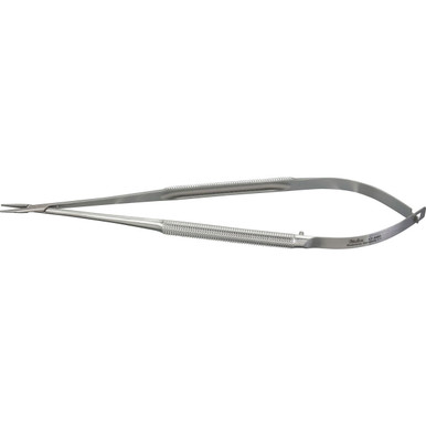 Miltex Micro Surgery Needle Holders, Round Handles, 0.6 Mm Tips, 7-1/8" (18.1 Cm), Straight Jaws., 17-980