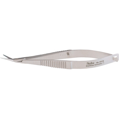 Miltex Castroviejo Corneal Scissors, 3-3/4" (9.5 Cm), Angled Blades 11 Mm, Blunt Points., 18-1572