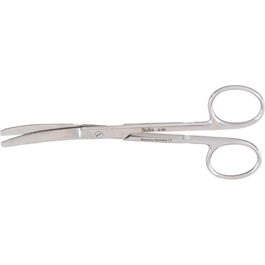 Miltex Lightweight Operating Scissors, 5-1/8" (130Mm), Curved, Blunt-Blunt Points, 5-65