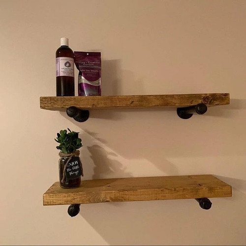 Industrial pipe shelving Unit