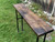 Modern Black Iron Pipe Bench Entryway Table