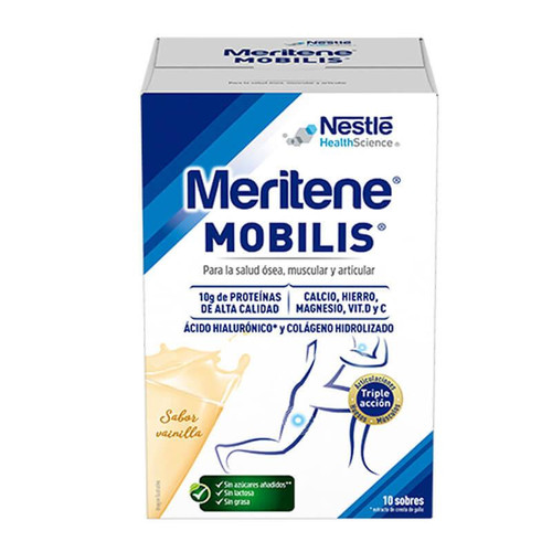 Meritene mobilis complemento alimenticio sabor vainilla 10 sobres x 20 g