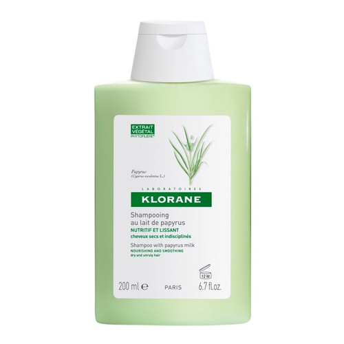 Klorane champú nutritivo y alisante a la leche de papiro. 200 mL.