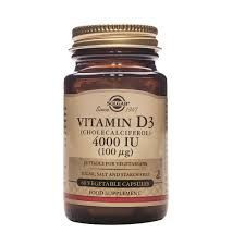 SOLGAR VITAMINA D3 COLECALCIFEROL  4000 UI 100 MICROGRAMOS 60 CAPSULAS VEGETALES