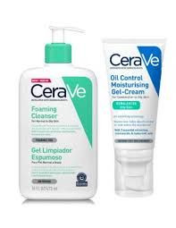 CERAVE PACK PIEL MIXTA  LIMPIEZA GEL LIMPIADOR ESPUMOSO OIL CONTROL GEL CREMA HIDRATANTE