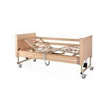 CAMA ARTICULADA TEIDE COLOR MADERA 90X190 + BARANDILLAS