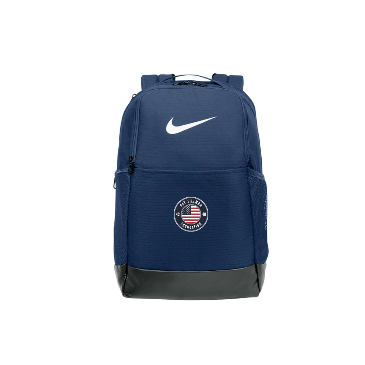 nike brasilia backpack medium blue 9.5 Nike Brasilia Backpack In Navy Two adjustable padded straps with a woven carry handle at the top of the bag and a black mesh design on the reverse Nike Brasilia Medium Training Backpack,