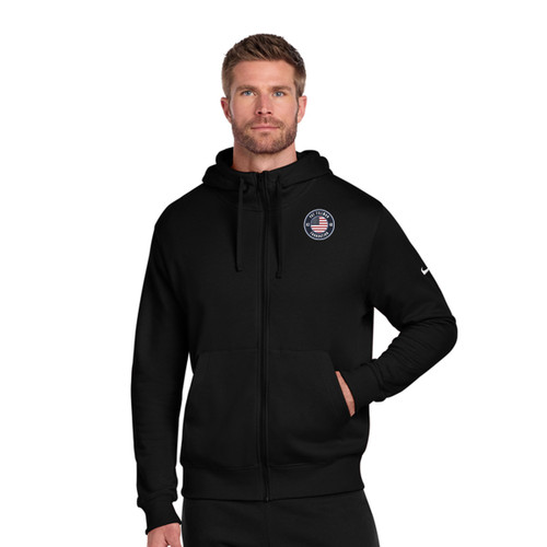 Nike Club Fleece Sleeve Swoosh Full-Zip Hoodie