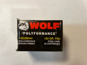 Wolf WPA Polyformance, 7.62x39mm, FMJ, 123 Grain Wolf WPA Polyformance, 7.62x39mm, FMJ, 123 Grain