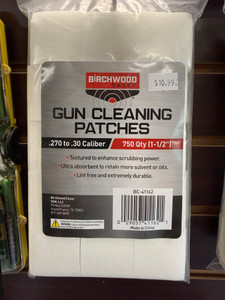 Birchwood Casey cleaning patches .270 - .30 Cal