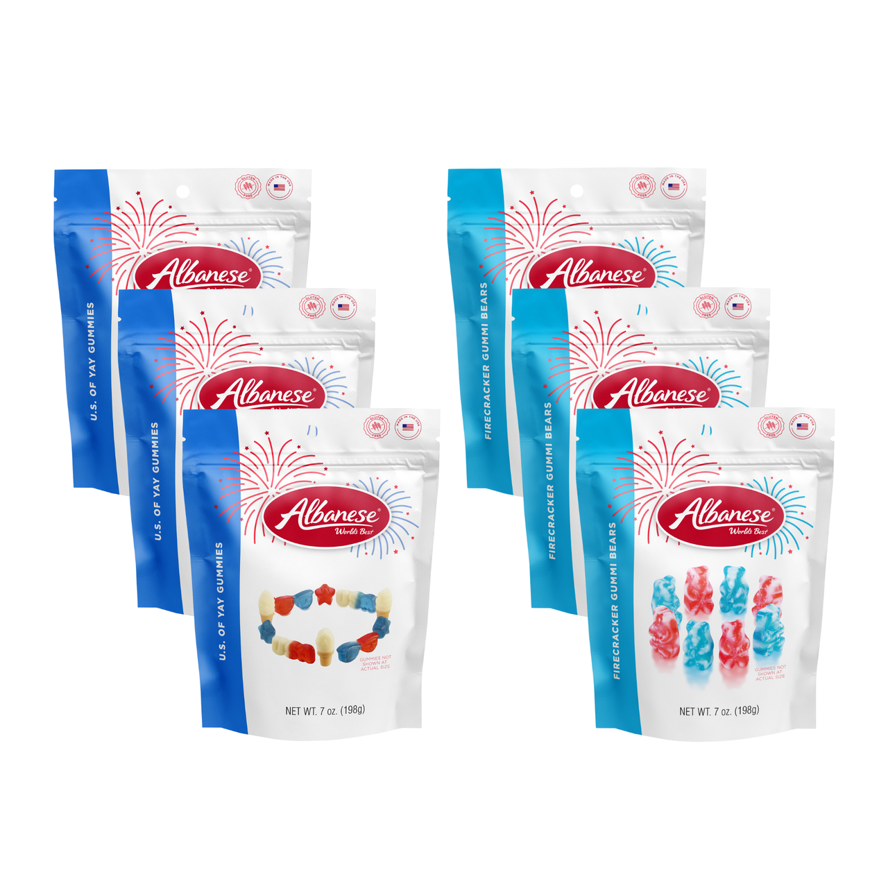 Gummi Peach Rings - 8 oz Resealable Bag | Albanese World's Best