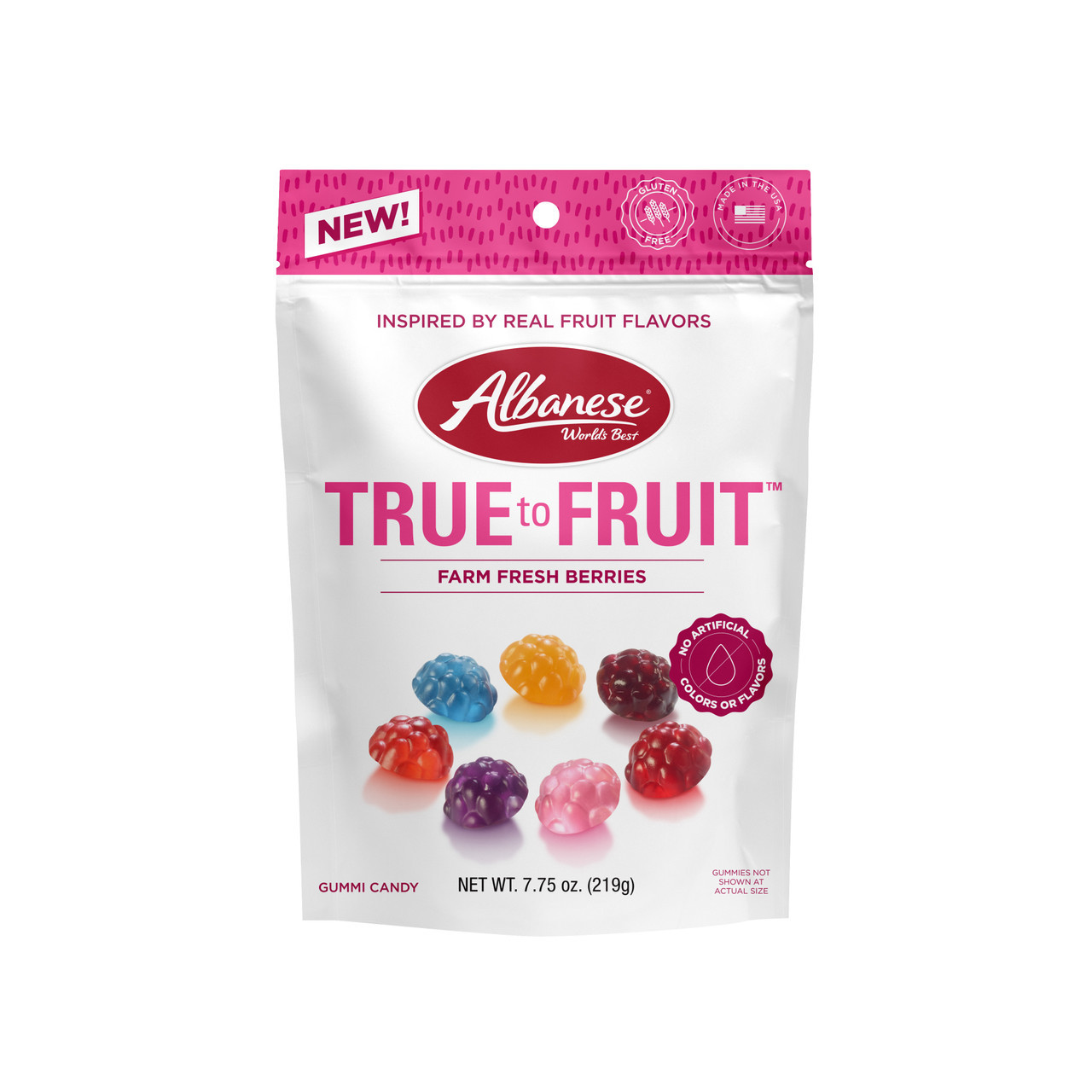 True to Fruit™ Farm Fresh Berries, 7.75 oz Resealable Bag
