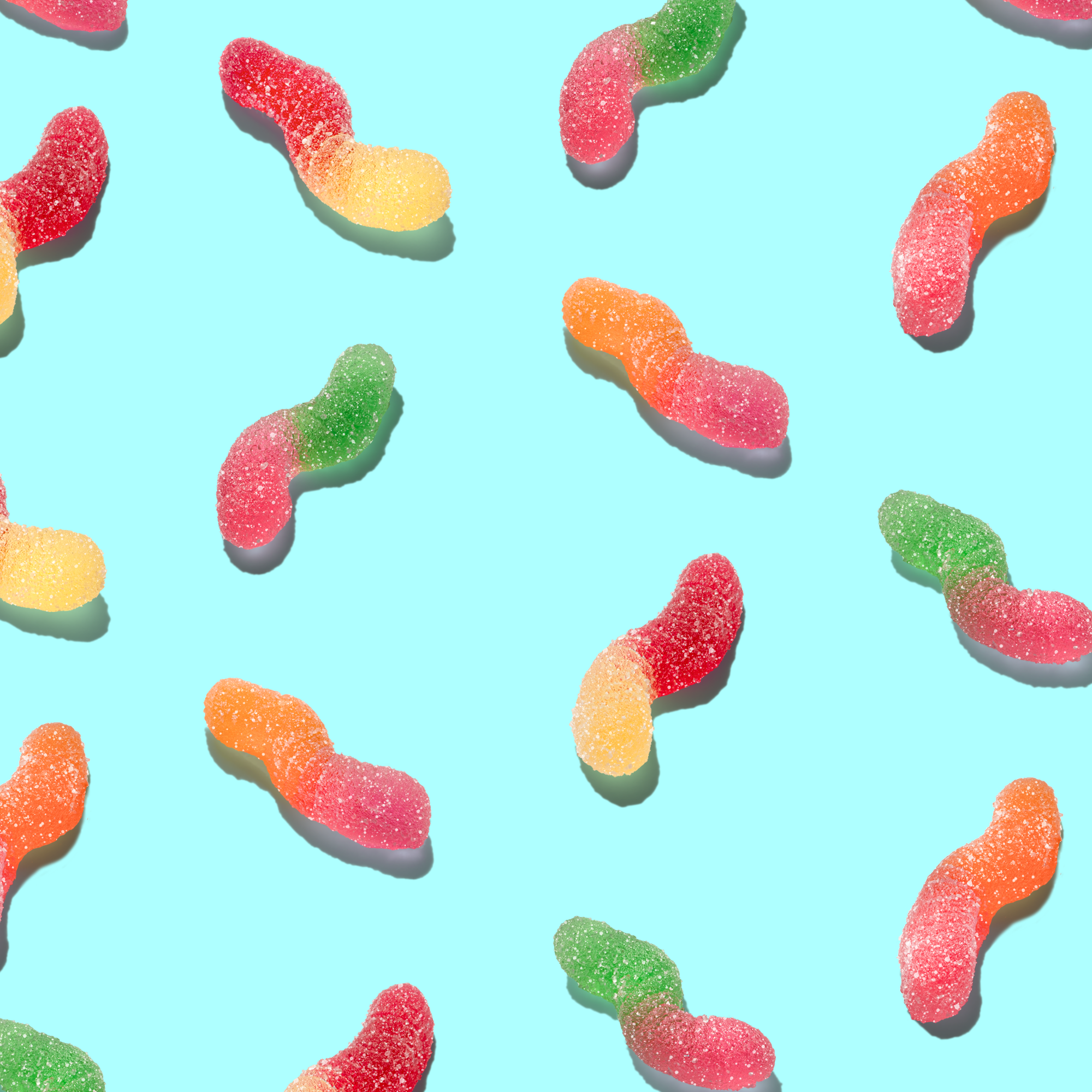 Sour Natural Flavor Tiny Worms Gourmet Gummies Albanese Candy