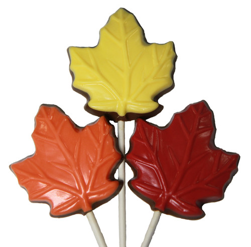 Milk Chocolate Fall Leaf Sucker