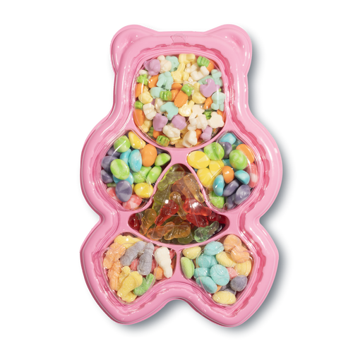 Easter Gummi Bear Gift Tray - Pink