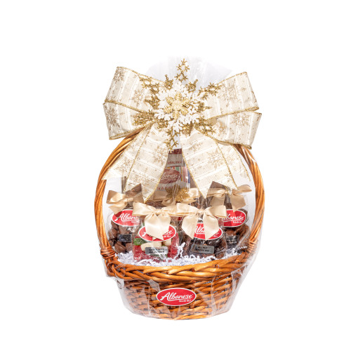Golden Snowflake Basket