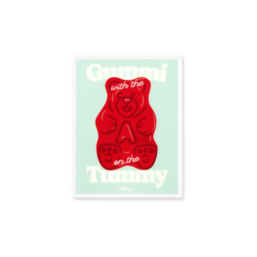 "Gummi with the A on the Tummy" Icon Sticker