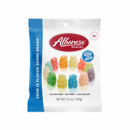 Sour 12 Flavor Gummi Bears® - 3.5 oz Bag