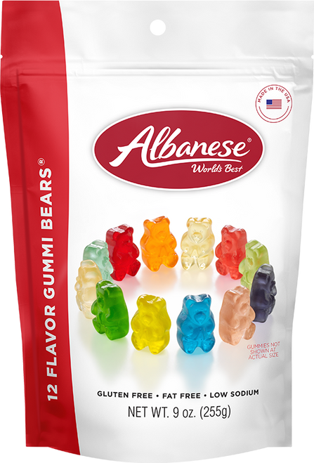 12 Flavor Gummi Bears® - 9 oz Resealable Bag