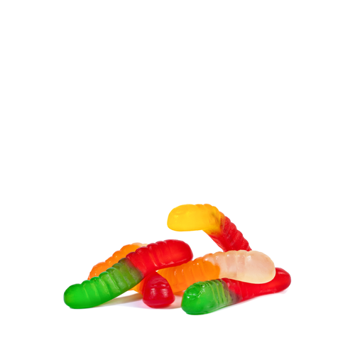 Mini Assorted Fruit Gummi Worms