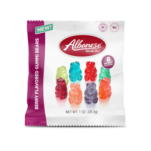 Berry Flavored Gummi Bears - 1 oz Fun Size Bags, 200 Count Berry Flavored Gummi Bears - 1 oz Fun Size Bags, 200 Count