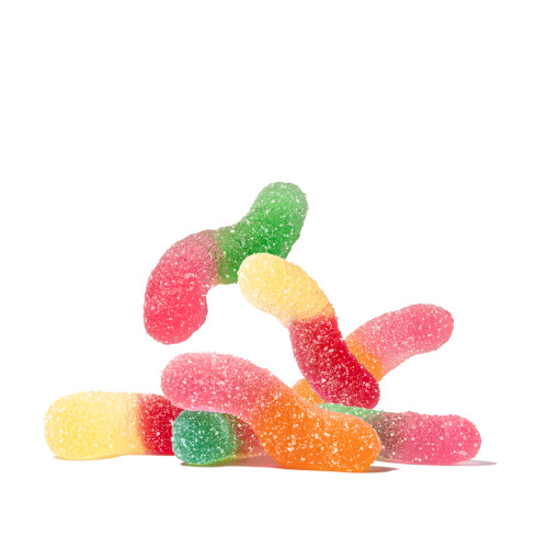 Sour Natural Flavor Tiny Worms Stylized Sour Natural Flavor Tiny Worms Stylized