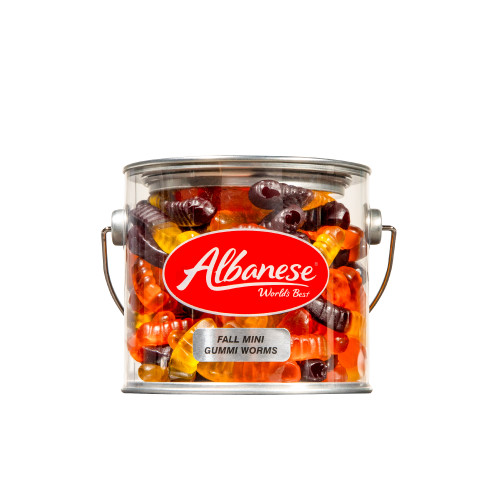 Fall Gummi Tin Bucket - Fall Mini Gummi Worms