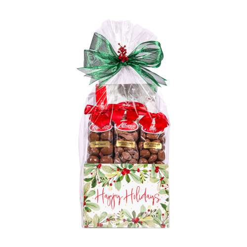 Happy Holidays Gift Basket Box