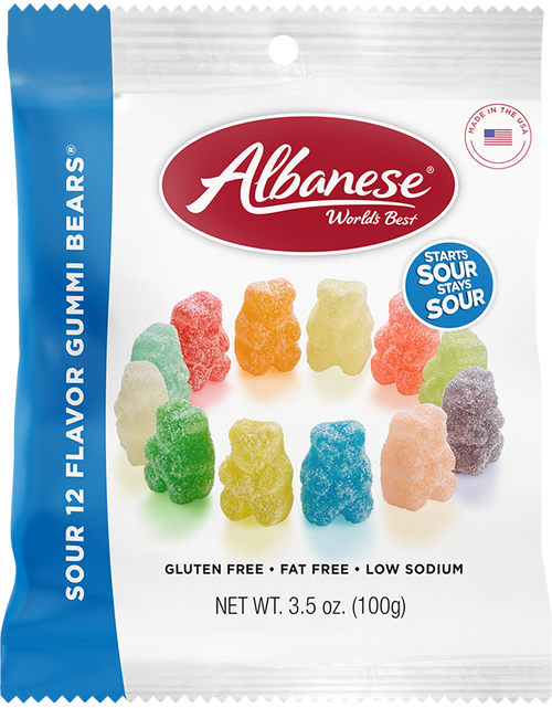 Sour 12 Flavor Gummi Bears® - 3.5 oz Bag