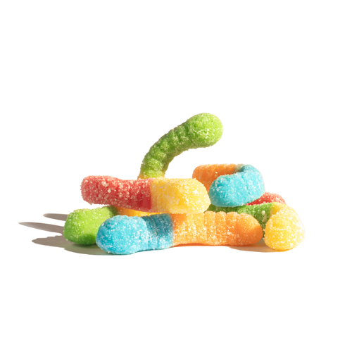 Sour Mini Neon Gummi Worms Sour Mini Neon Gummi Worms