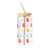 Colorful Gummi Bear Glass Straw Tumbler