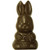 Dark Chocolate Solid  Bunny W/ Basket  - 6 oz.