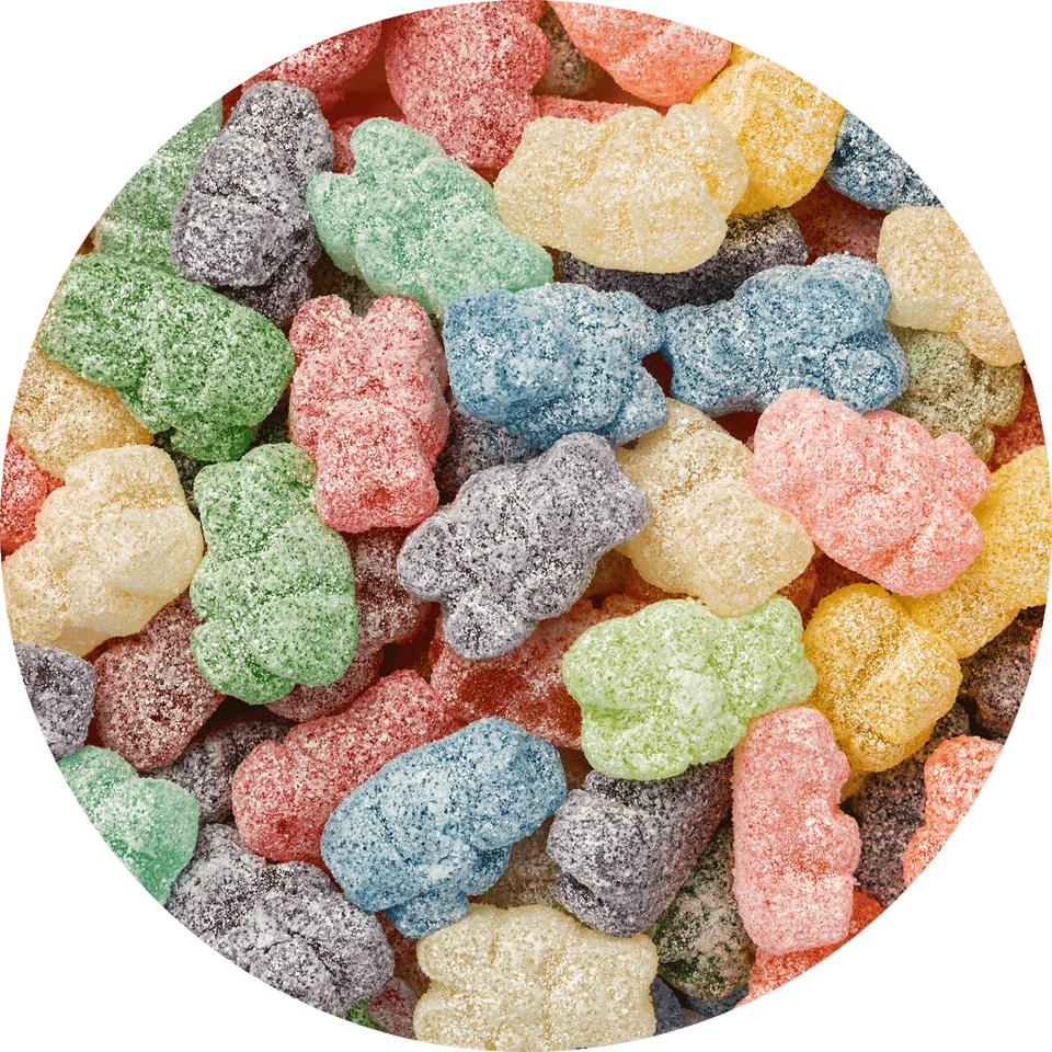 Sour 12 Flavor Gummi Bears® Sour Gummies Albanese Candy