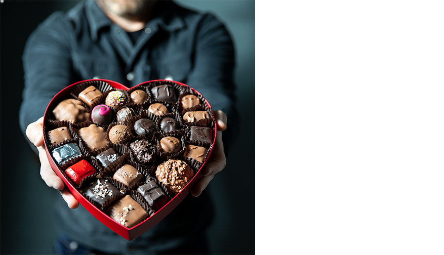 Heart Box - 1 lb. Assorted Chocolates