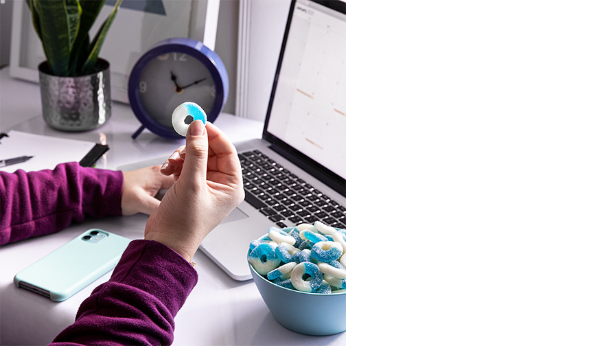 Gummi Blue Raspberry Rings