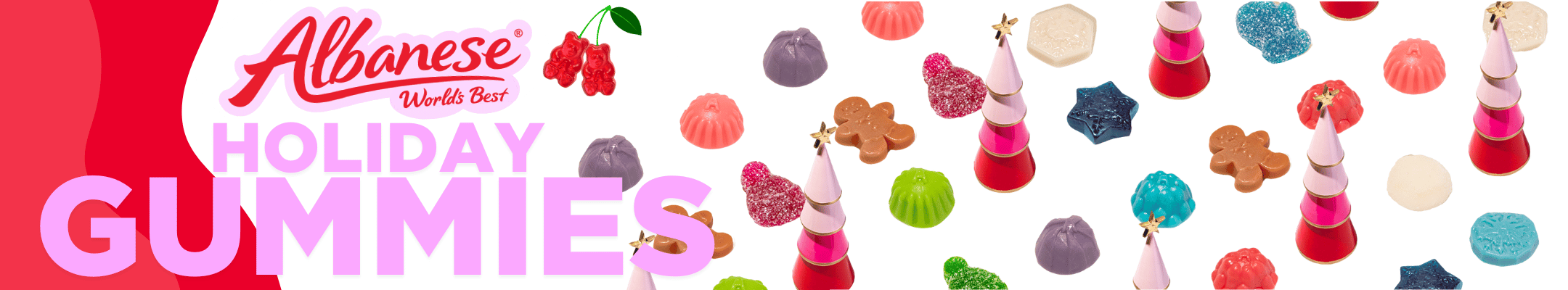Shop Holiday Gummies at Albanese! Limited time only!