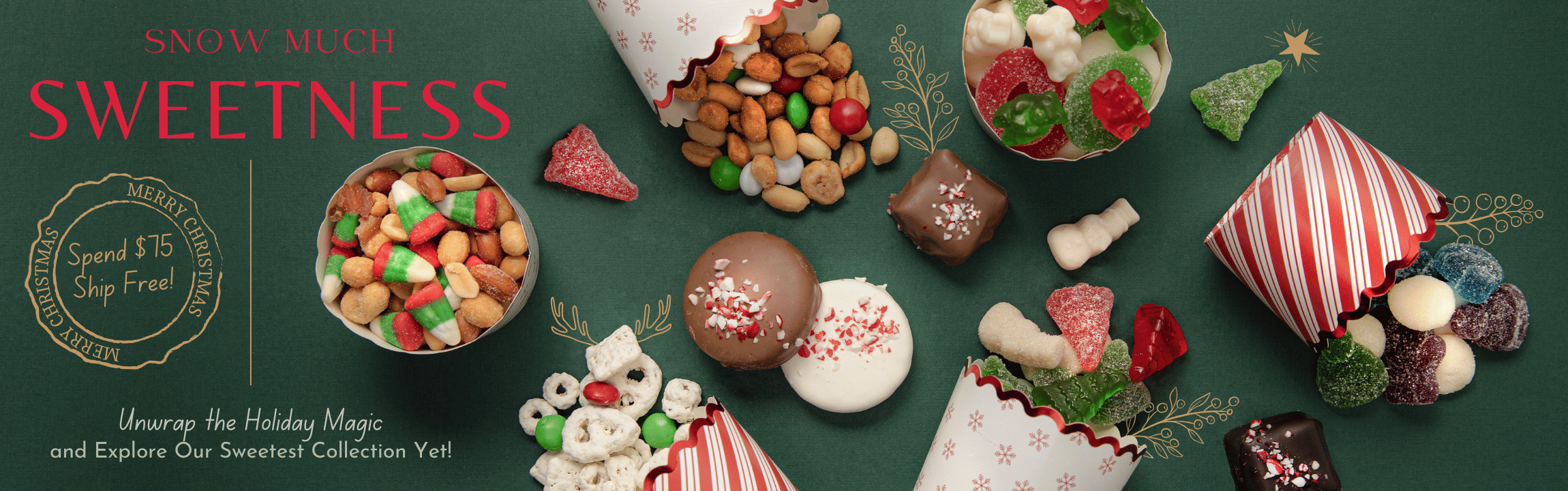 Snow Much Sweetness this Holiday Season at Albanese! Limited time only!