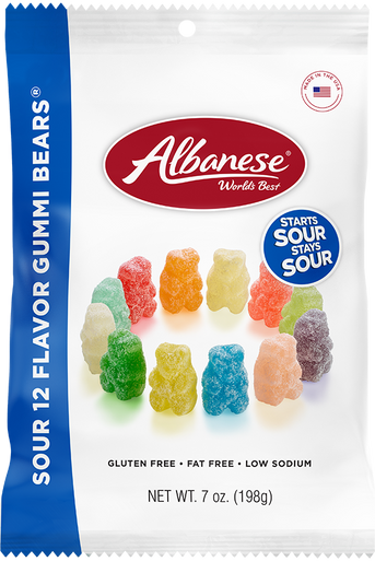 PA Candy 5 lb Bag 12 FLAVOR GUMMI BEARS (OR Cherry OR Grape) Soft Gummy  Candy