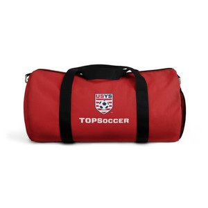 TopSoccer Logo Duffel Bag - Red