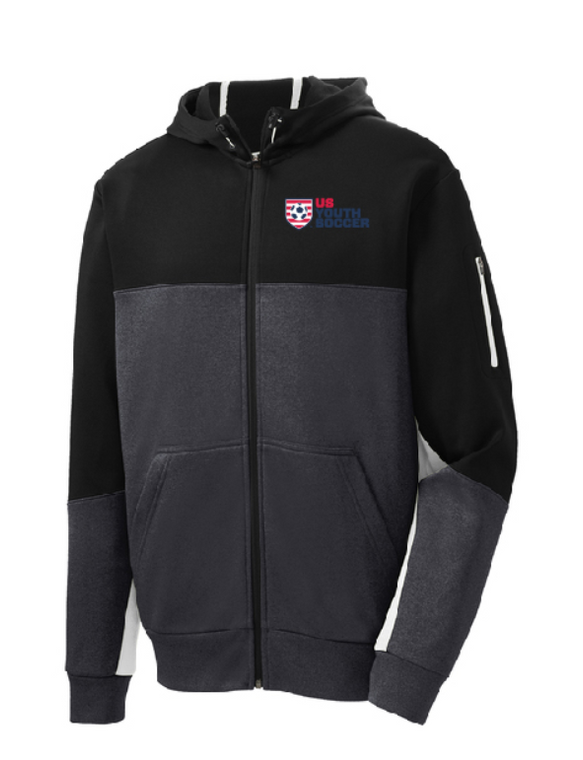 US Youth Soccer Full Zip Colorblock Jacket