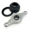 2374-Kit - Wheel Balancer 40MM Shaft Manual Hub Wing Nut with Pressure Cup and Rubber Ring- 4MM Thread Pitch