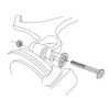 44-784 - 2005-2018 Captiva, Equinox, Terrain, Torrent, Vue SUV Rear Toe Alignment Cam Nut Kit Installation Diagram