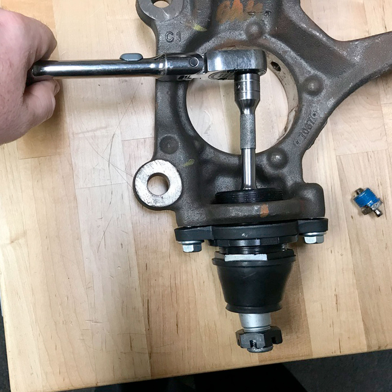 44-2617 - 2015-2026 Ford Transit 150 250 350 Front Lower Camber Adjustable Ball Joint Installation