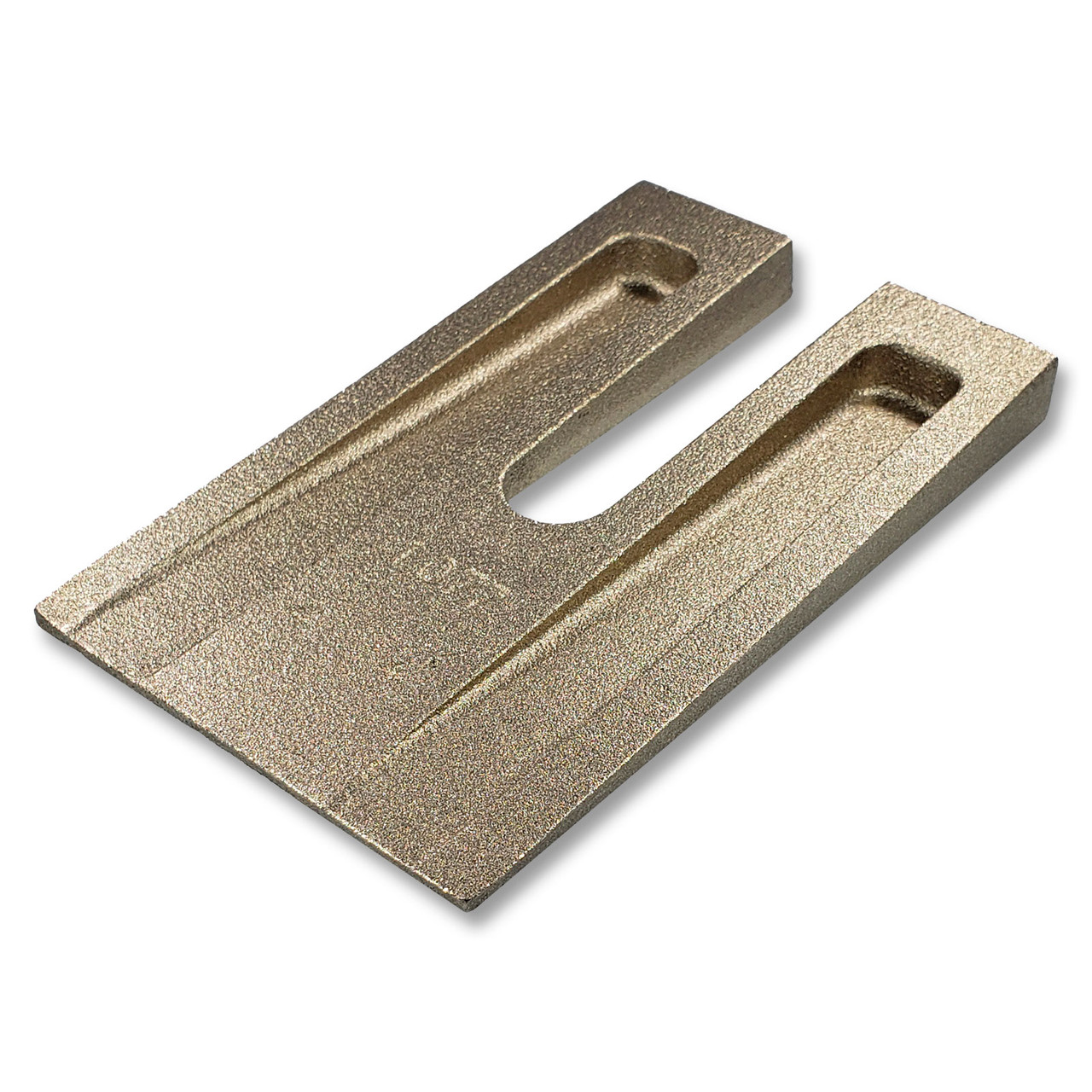 43-1050 Series - 3" x 6" Manganese Bronze Heavy Duty Truck Axle Alignment Caster Wedges