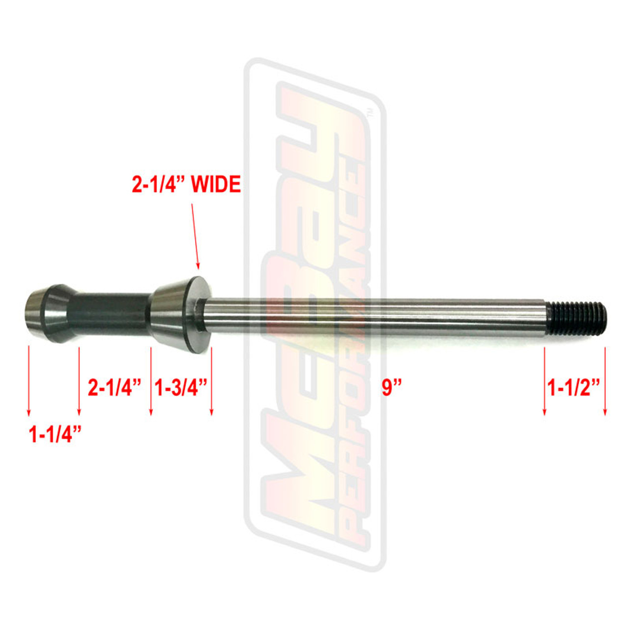 7101 - Ammco Brake Lathe 1" Arbor Replacement Shaft Dimensions MT-RSR | McBay Performance
