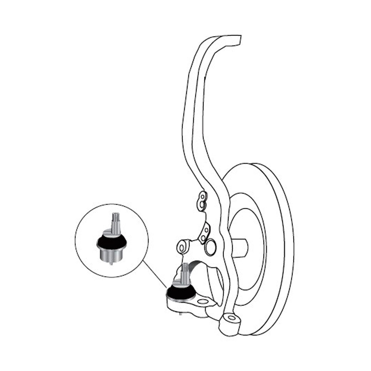 41-232 - 2005-2023 Dodge Charger, Challenger, Magnum / Chrysler 300 Adjustable Camber / Caster Alignment Upper Ball Joint
