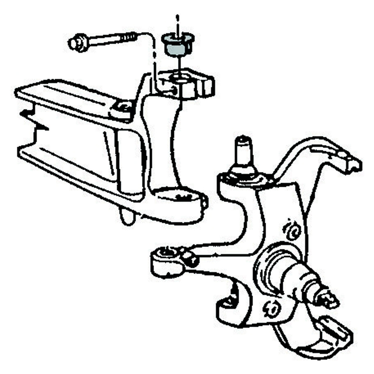 44-5036 - 2005-2026 Ford F250 F350 4X4 & 2WD Super Duty Truck Adjustable Alignment Bushing Installation Diagram
