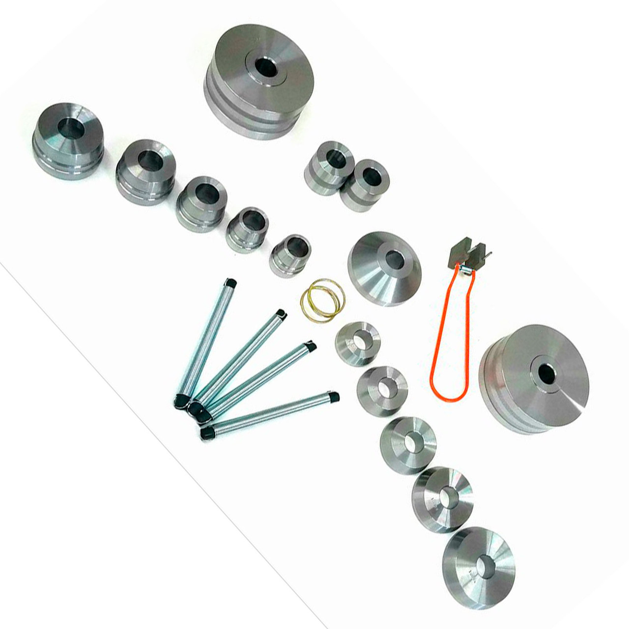10007 - 18 Piece Silver Package Brake Lathe Cone & Adapter Set - 1" Arbor MT-RSR 10007 - 18 Piece Silver Package Brake Lathe Cone & Adapter Set - 1" Arbor MT-RSR