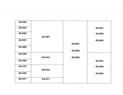 43-320A - Heavy Duty Truck Rear Axle Tandem Shim Assortment Lid Diagram