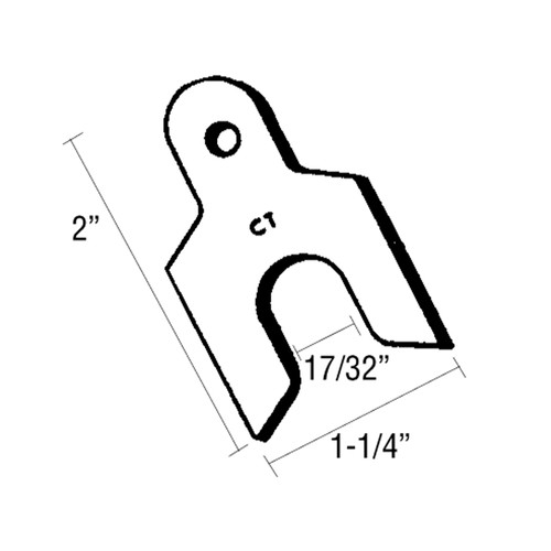 45-302, 45-303, 45-304 - "CT" Series Caster / Camber Alignment Shims Dimensions